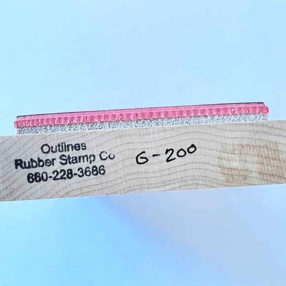 outlines Rubber Stamp Co Daisy Background Wood Mounted Rubber Stamp - Picture 4 of 6